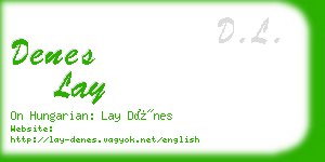 denes lay business card